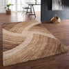 Rug Style 3d ultimate shaggy stella brown Brown, Beige Living Room Geometric Rug.