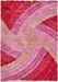 Rug Style 3d ultimate shaggy stella pink Pink Living Room Geometric Rug.