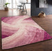 Rug Style 3d ultimate shaggy stella purple Purple Living Room Geometric Rug.