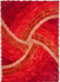 Rug Style 3d ultimate shaggy stella terracotta Orange Living Room Geometric Rug.