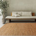 Asiatic oakley straw Brown, Beige Living Room Natural Fibre Rug.