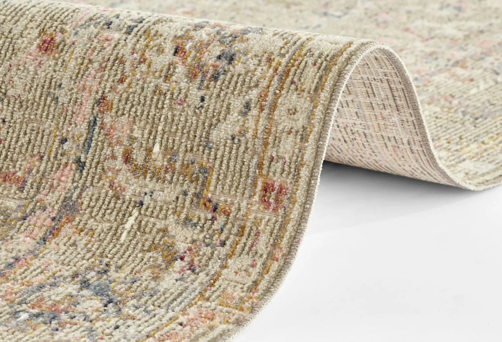 Nouristan cairo sues cream Cream Living Room Moroccan Rug.