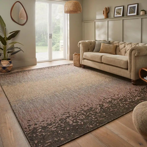 Concept Looms sumac indoor outdoor sum103 multicolour Beige, Multicoloured Living Room Washable Rug.