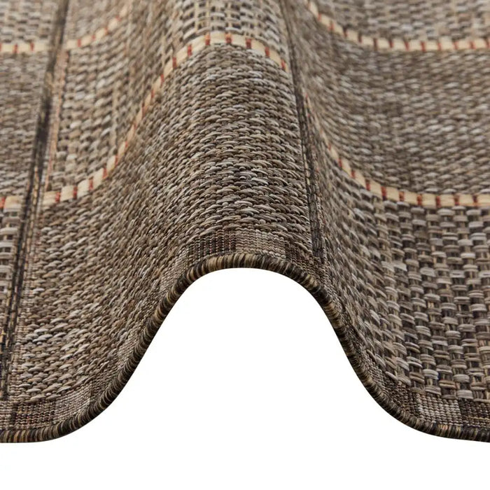 Concept Looms sumac indoor outdoor sum104 mocha Brown Living Room Washable Rug.