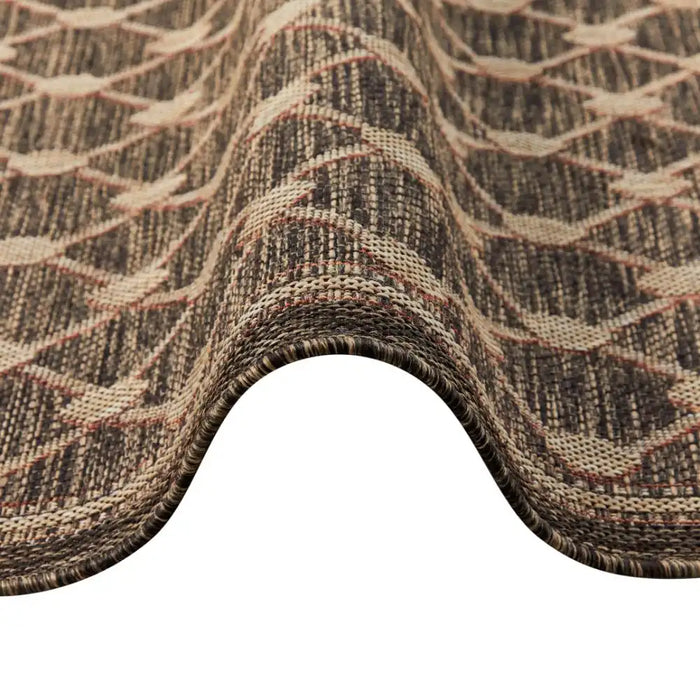 Concept Looms sumac indoor outdoor sum105 brown Brown Living Room Washable Rug.