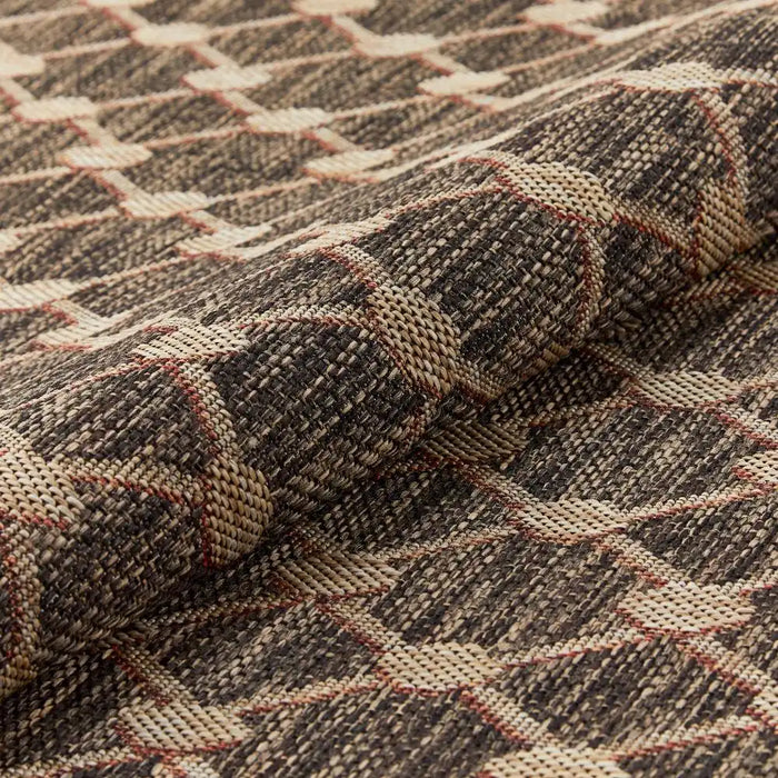 Concept Looms sumac indoor outdoor sum105 brown Brown Living Room Washable Rug.