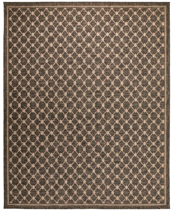 Concept Looms sumac indoor outdoor sum105 brown Brown Living Room Washable Rug.