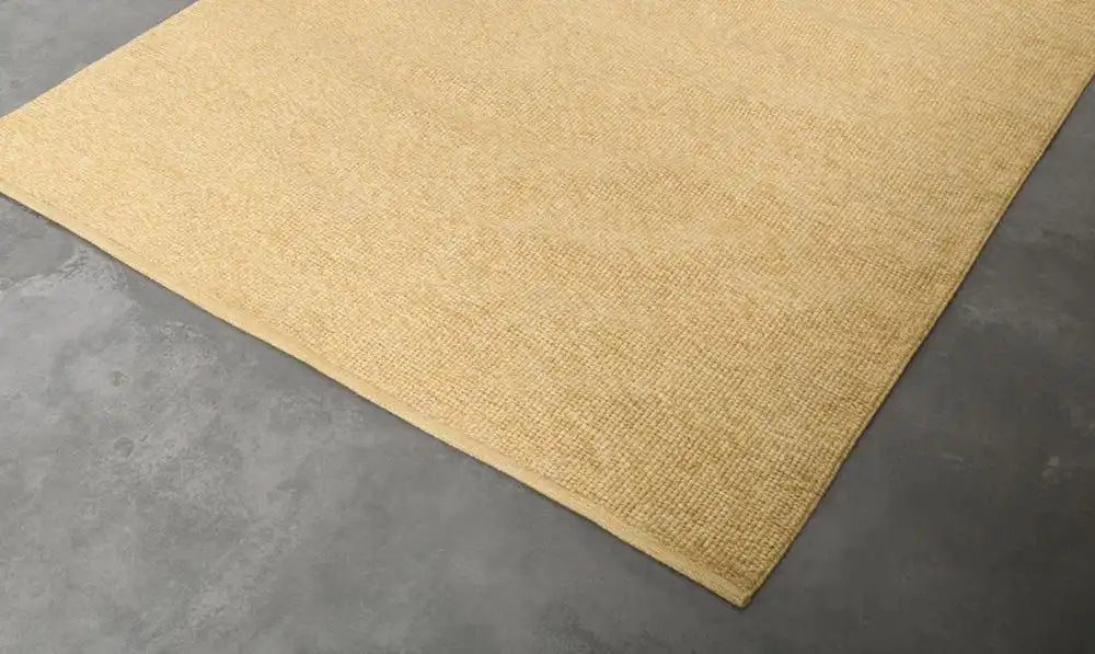 Woven Edge dreamweaver sun kissed ochre Yellow Living Room  Rug.