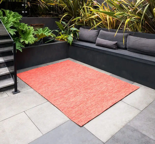 Woven Edge sensation sunset Orange, Red Living Room  Rug.