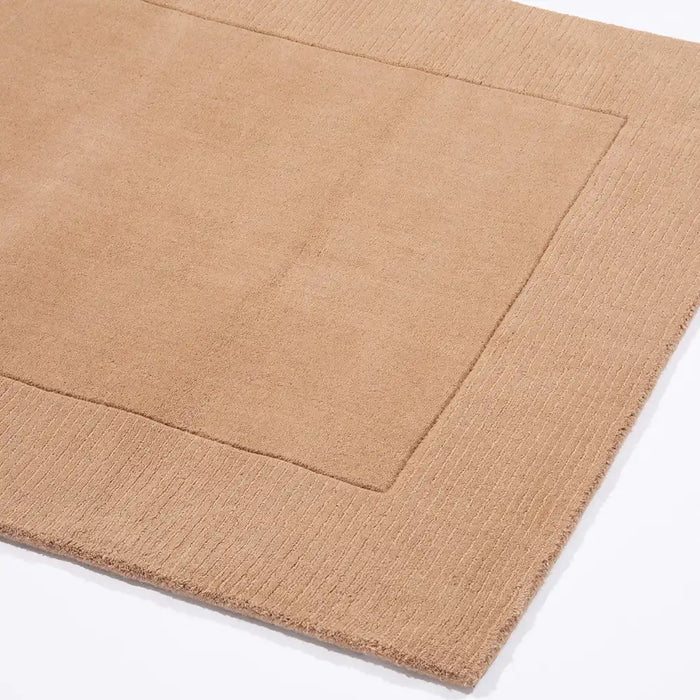 Esselle mayfair esme taupe Brown Living Room Wool Rug.