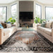 Asiatic sovereign terracotta medallion 04 Orange Living Room Flat Weave Rug.