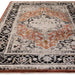 Asiatic sovereign terracotta medallion 04 Orange Living Room Flat Weave Rug.