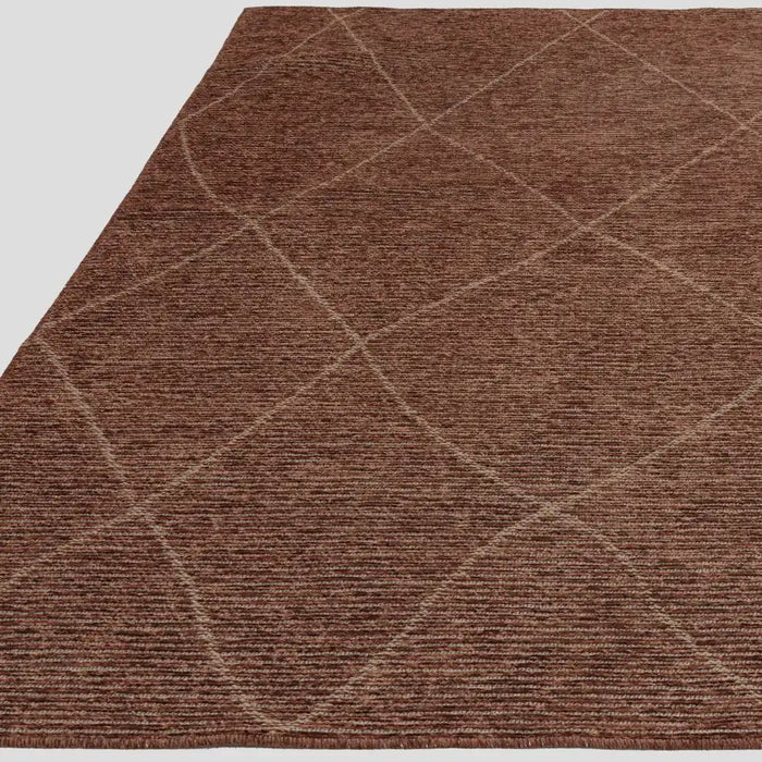 Asiatic mulberry terracotta Orange Living Room  Rug.