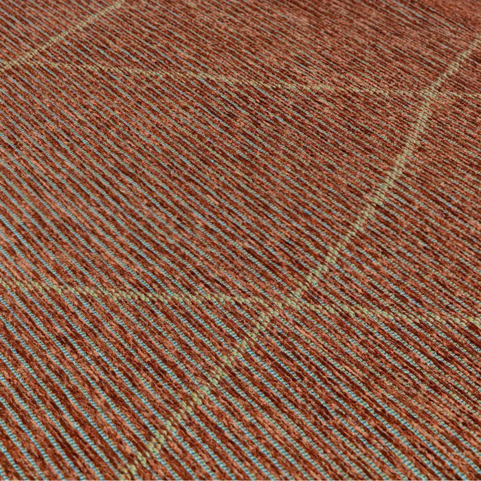 Asiatic mulberry terracotta Orange Living Room  Rug.