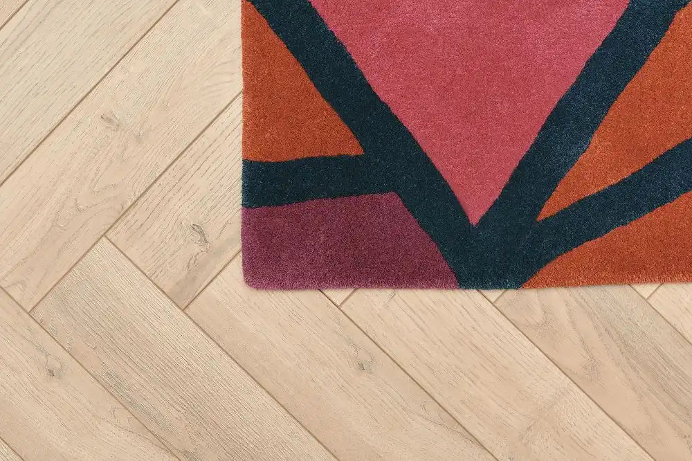 Woven Edge woven edge runners tilt c3a pink Pink Living Room Wool Rug.