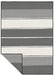 Likewise Matting duo weave indoor outdoor tonal stripes charcoal Grey Outdoor  Flat Weave Rug.