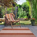 Likewise Matting duo weave indoor outdoor tonal stripes rust Multicoloured, Orange Outdoor  Flat Weave Rug.