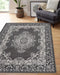 Homemaker maestro traditional grey Grey Living Room  Rug.