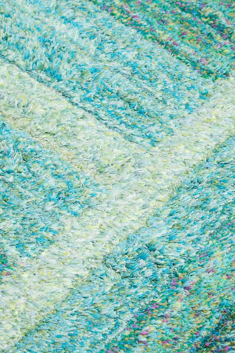Rug Style 3d ultimate shaggy trellis blue Blue Living Room Geometric Rug.