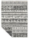 Likewise Matting duo weave indoor outdoor tribal black Grey, Black Outdoor  Flat Weave Rug.