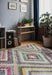 Homemaker villa tribal Multicoloured Living Room Geometric Rug.