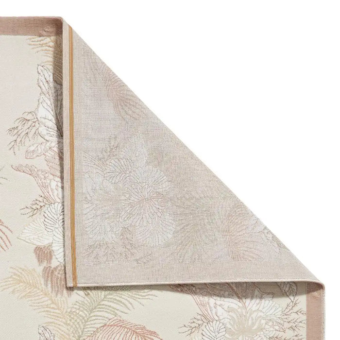 Think Rugs laurence llewelyn bowen tropicana bronze Brown, Beige Living Room Floral Rug.