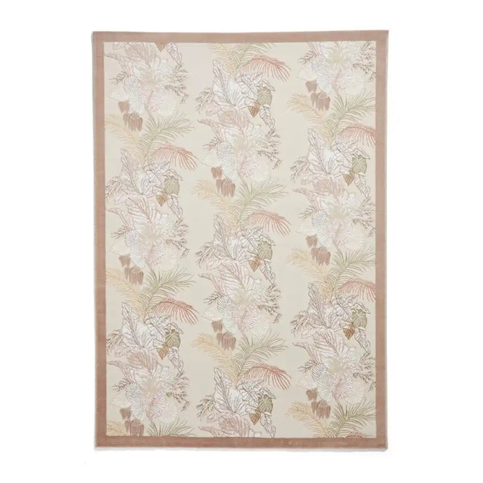 Think Rugs laurence llewelyn bowen tropicana bronze Brown, Beige Living Room Floral Rug.