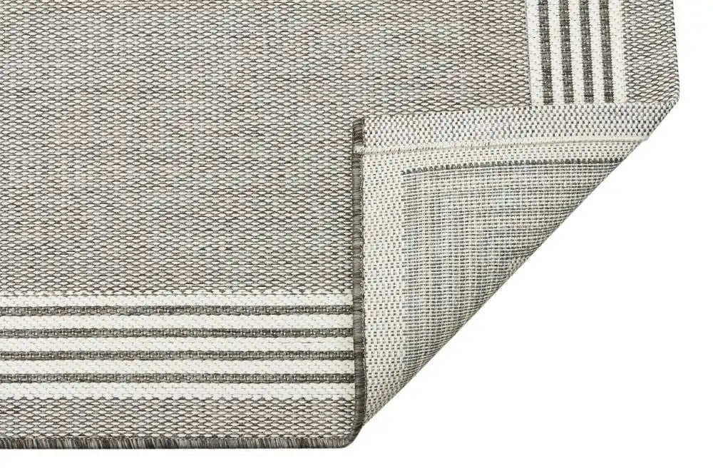 Nourison terrazo trz02 grey Grey Outdoor  Flat Weave Rug.
