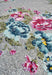 Homemaker villa vintage floral Multicoloured Living Room Geometric Rug.