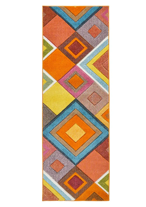 Concept Looms viva viv 104 Multicoloured Living Room Geometric Rug.