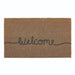 My Mats printed coir welcome Brown Outdoor  Natural Fibre Rug.