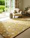 Sanderson sanderson woodland glade gold 146806 Yellow Living Room Wool Rug.