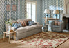 Sanderson sanderson woodland glade linen russet brown 146801 Beige, Red Living Room Wool Rug.