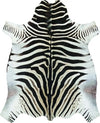 Likewise Matting faux hide zebra Beige, Cream Living Room  Rug.