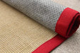Asiatic sisal linen red Red Living Room Natural Fibre Rug.