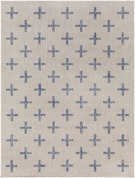 GAVINA In- & Outdoor Global Dark Blue Rug